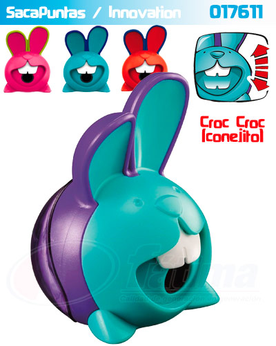 SACAPUNTAS MAPED CROC CROC CONEJITO Y CASTOR