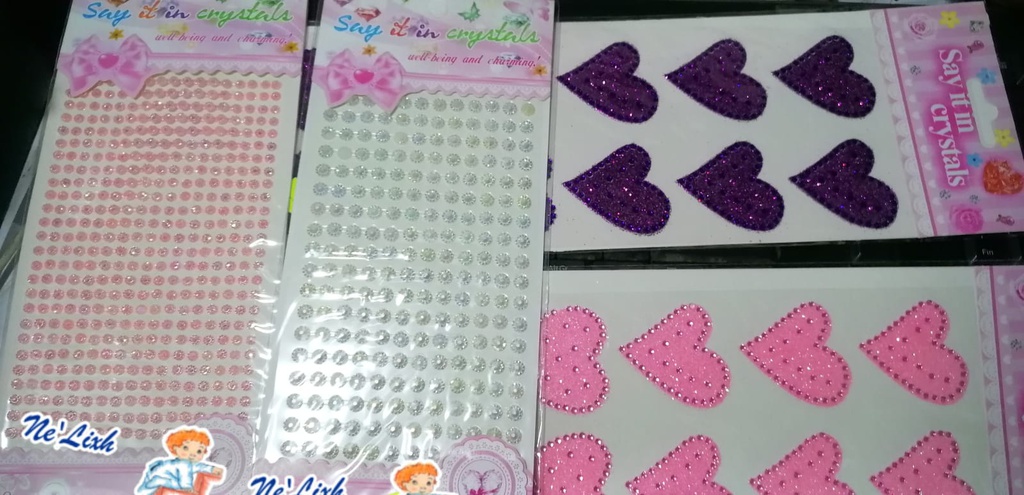 PERLAS DECORATIVAS CON ADESIVO