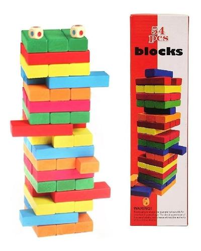 JUEGO DE MESA JENGA 54 PCS PEQ.