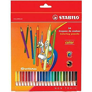 CRAYONES DE STABILO SWANO 24 COLORES
