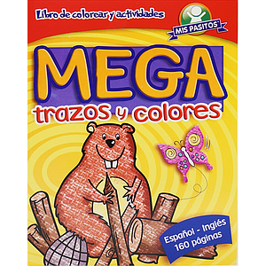 LIBRO MEGA CASTOR COLOREAR TRAZOS Y COLORES